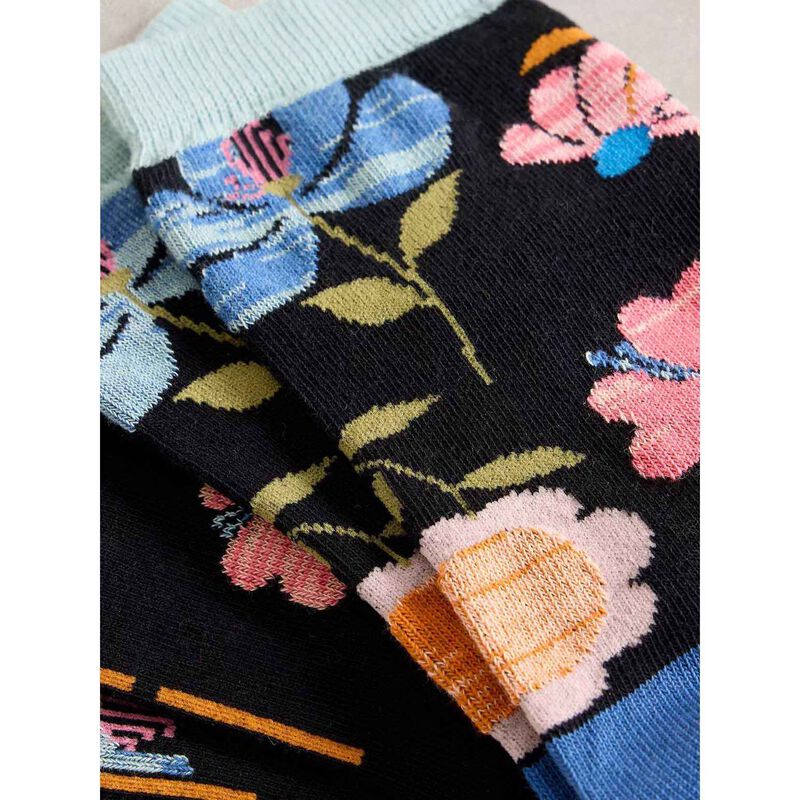 White Stuff Floral Ankle Sock image number 1